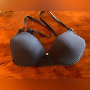 Natori t-shirt bra with lace back , navy blue, 32c